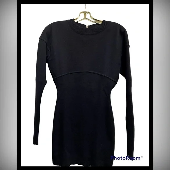 Alaia | Dresses | Vintage Alaia Dress Mini Bodycon Sweater Knit Empire  Seamed Bust Sz S 9s Y2k | Poshmark